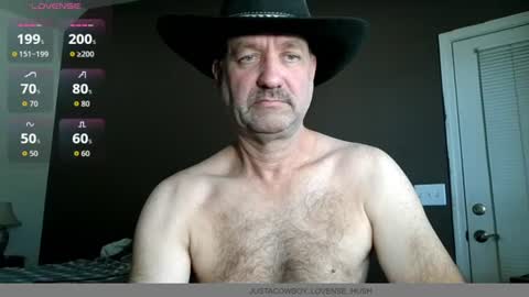 Snapshot of _justacowboy chatting on July 28, 2026, 8:23 pm Wyatt online show from July 28, 2026, 8:23 pm