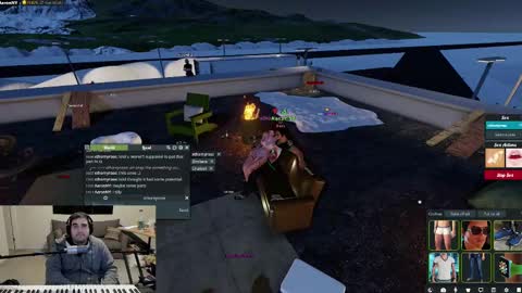 Snapshot of aaroleplayer chatting on February 16, 2025, 10:10 pm Aaron online show from February 16, 2025, 10:10 pm