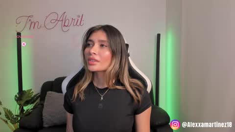 Snapshot of abril_w18 chatting on February 28, 2025, 5:15 am My name is Alexa. Please say hello I like to chat with you. If you have requests please use tip online show from February 28, 2025, 5:15 am