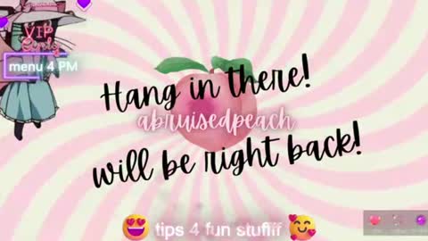 Snapshot of abruisedpeach chatting on June 10, 2026, 2:56 am Peach online show from June 10, 2026, 2:56 am
