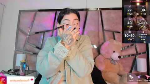 Snapshot of arisantana chatting on March 8, 2025, 11:27 am Aria online show from March 8, 2025, 11:27 am