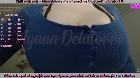 Snapshot of ayanadelatorre chatting on December 12, 2024, 1:53 am Ayana Delatorre online show from December 12, 2024, 1:53 am