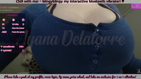 Snapshot of ayanadelatorre chatting on December 12, 2024, 4:59 am Ayana Delatorre online show from December 12, 2024, 4:59 am