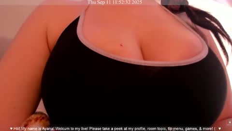 Snapshot of ayanadelatorre chatting on September 11, 2025, 6:52 pm Ayana Delatorre online show from September 11, 2025, 6:52 pm