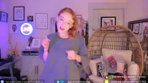 Snapshot of beckthetongue chatting on October 2, 2025, 10:06 pm Beck the tongue online show from October 2, 2025, 10:06 pm