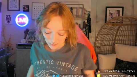 Snapshot of beckthetongue chatting on May 23, 2026, 2:17 am Beck the tongue online show from May 23, 2026, 2:17 am