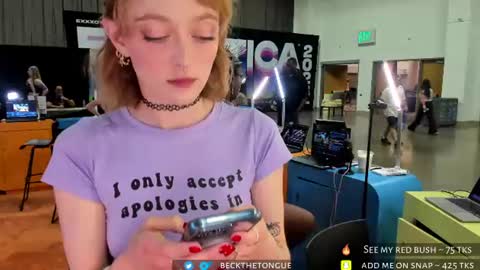 Snapshot of beckthetongue chatting on June 27, 2026, 7:52 pm Beck the tongue online show from June 27, 2026, 7:52 pm