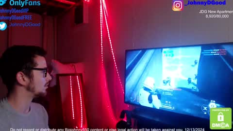 Snapshot of bigjohnny550 chatting on December 13, 2024, 9:20 pm Johnny D Good online show from December 13, 2024, 9:20 pm