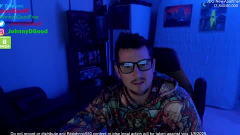 Snapshot of bigjohnny550 chatting on January 9, 2025, 9:58 pm Johnny D Good online show from January 9, 2025, 9:58 pm