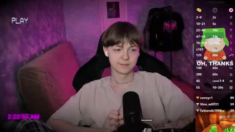 lynxy online show from March 12, 2025, 11:22 pm