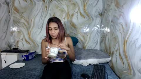 Snapshot of cherryindian694u chatting on July 9, 2026, 7:56 am leah is the name online show from July 9, 2026, 7:56 am