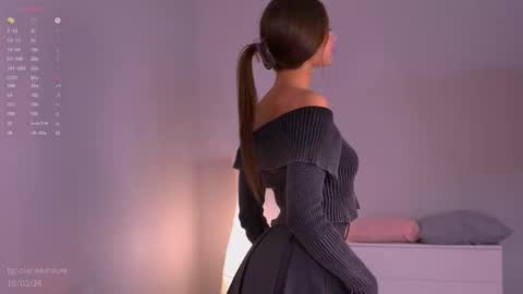 Snapshot of claire_amoure chatting on March 9, 2026, 7:07 pm Claire online show from March 9, 2026, 7:07 pm