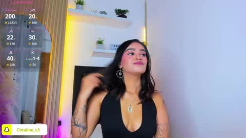 Snapshot of coraline_v chatting on May 9, 2026, 11:59 am Coraline connected from 10 pm to 6 am Colombia time online show from May 9, 2026, 11:59 am
