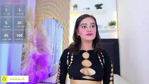 Coraline connected from 10 pm to 6 am Colombia time online show from July 8, 2026, 12:42 pm
