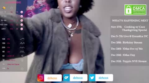 Snapshot of dchcco chatting on November 14, 2025, 7:23 pm Duchess Coco - Coco Puffs online show from November 14, 2025, 7:23 pm