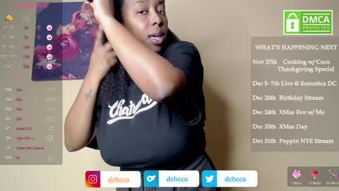 Snapshot of dchcco chatting on November 19, 2025, 1:27 am Duchess Coco - Coco Puffs online show from November 19, 2025, 1:27 am