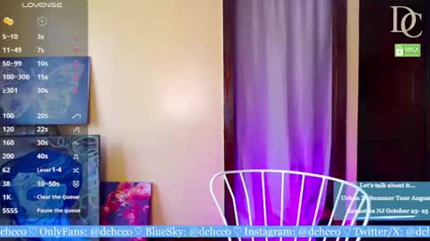 Snapshot of dchcco chatting on July 19, 2026, 8:01 pm Duchess Coco - Coco Puffs online show from July 19, 2026, 8:01 pm