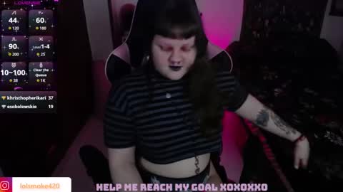 Snapshot of destroyall420 chatting on October 10, 2025, 6:12 am Lola Bdsm and fries online show from October 10, 2025, 6:12 am