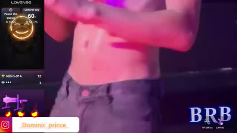 Snapshot of dominicprince chatting on January 13, 2026, 4:12 pm DOMINIC PRINCE online show from January 13, 2026, 4:12 pm