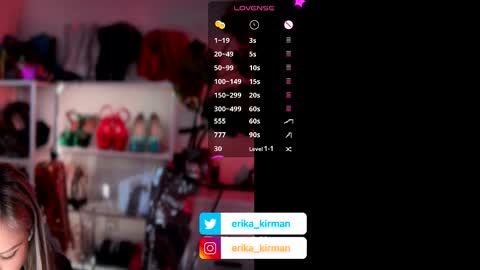 Snapshot of erika_kirman chatting on February 6, 2026, 1:03 pm Erika online show from February 6, 2026, 1:03 pm