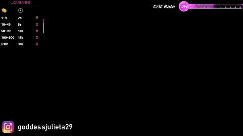 Julieta online show from May 26, 2026, 6:48 pm