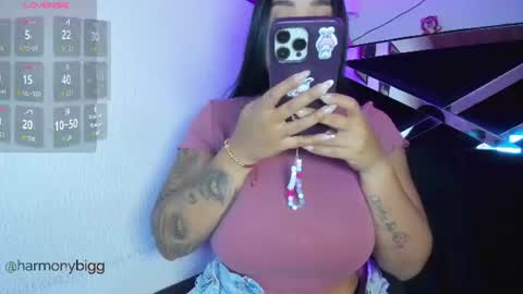 Snapshot of harmony_bigbreasts chatting on July 21, 2026, 9:06 pm HELP ME GET 100 THUMBS UP - INDEPENDENT MODEL online show from July 21, 2026, 9:06 pm