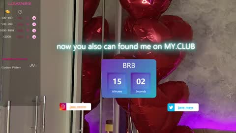 Snapshot of jane_meys chatting on February 20, 2025, 8:17 am your kitty JANE roawww online show from February 20, 2025, 8:17 am