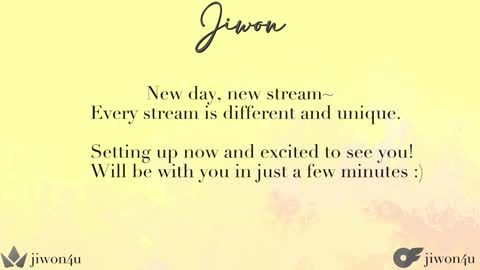 Jiwon online show from January 5, 2025, 7:07 am