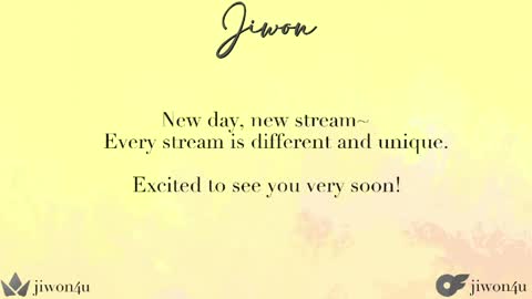 Jiwon online show from May 1, 2026, 9:08 pm