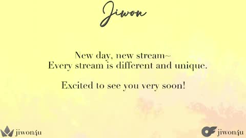 Jiwon online show from May 3, 2026, 7:31 pm