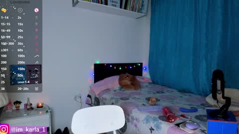 Snapshot of karla__1 chatting on January 12, 2025, 5:45 am Ill be on at sunday see u Lynn Could u help me to reach 100 Thmbs upp plssss Independent girl 3 online show from January 12, 2025, 5:45 am