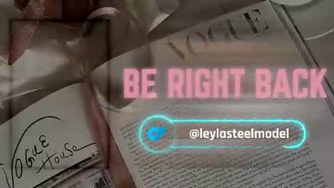 INSTA leylasteel model         online show from June 9, 2026, 5:02 pm