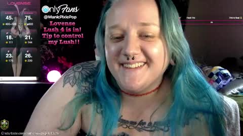 ManicPixiePop online show from April 10, 2026, 6:34 pm
