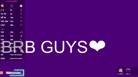 melanyrouse1 online show from February 18, 2025, 1:43 am