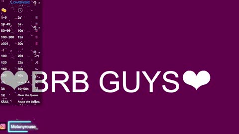 melanyrouse1 online show from March 8, 2025, 9:40 pm