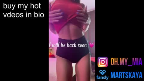 Snapshot of mia4sin chatting on July 21, 2026, 8:27 am Mia Martskaya online show from July 21, 2026, 8:27 am