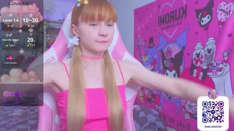 Snapshot of miliameow chatting on September 11, 2025, 8:09 pm Milia online show from September 11, 2025, 8:09 pm