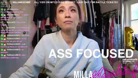Milla Mischief online show from June 30, 2026, 10:11 pm