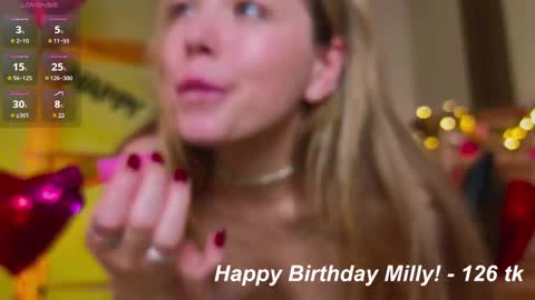 Milly    online show from February 21, 2025, 2:16 pm