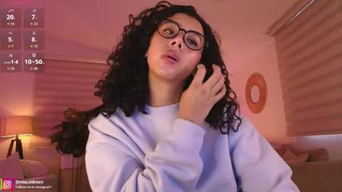 Snapshot of miss_sidney chatting on May 27, 2026, 12:46 pm Amy Olivera online show from May 27, 2026, 12:46 pm
