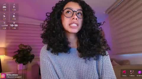 Snapshot of miss_sidney chatting on June 8, 2026, 11:54 am Amy Olivera online show from June 8, 2026, 11:54 am