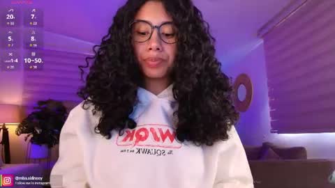 Snapshot of miss_sidney chatting on July 7, 2026, 12:53 pm Amy Olivera online show from July 7, 2026, 12:53 pm