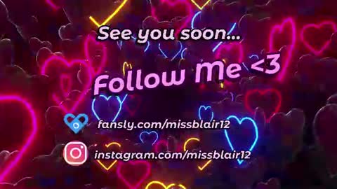 Snapshot of missblair12 chatting on July 28, 2026, 3:21 pm MissBlair online show from July 28, 2026, 3:21 pm