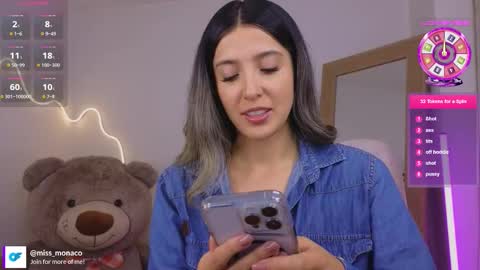 Snapshot of missmonaco chatting on March 9, 2026, 1:20 am Emma Rivera online show from March 9, 2026, 1:20 am