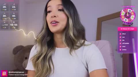 Snapshot of missmonaco chatting on March 31, 2026, 12:45 am Emma Rivera online show from March 31, 2026, 12:45 am