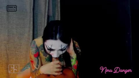 Snapshot of ninadanger chatting on October 15, 2025, 10:10 pm Heyyy guys Im Ninas crazy online show from October 15, 2025, 10:10 pm