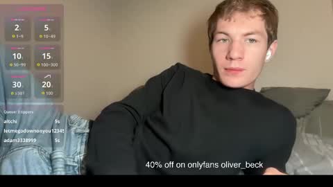 Snapshot of oliver_beck chatting on May 6, 2026, 2:19 am Oliver Beck online show from May 6, 2026, 2:19 am