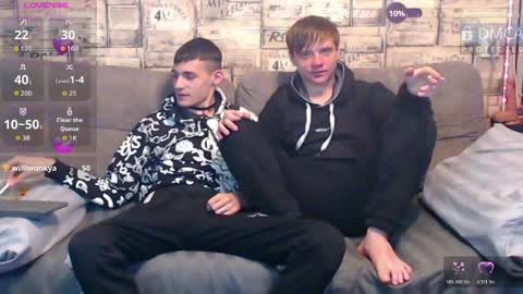 Max tall dark-haired guy with tattoos and Phil blond-haired online show from March 21, 2026, 1:54 am