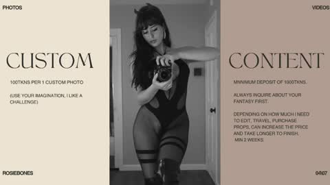 Snapshot of rosiebones chatting on May 27, 2026, 5:10 pm Rosie Bones online show from May 27, 2026, 5:10 pm