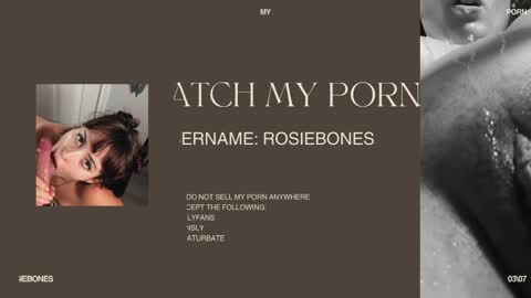 Snapshot of rosiebones chatting on June 3, 2026, 11:32 pm Rosie Bones online show from June 3, 2026, 11:32 pm